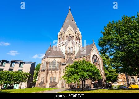 Kirche des Hl. Johannes von Kronstadt ist eine Kirche der Berliner und deutschen Diözese der Russischen Orthodoxen Kirche in Hamburg. Stockfoto