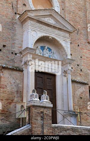 Einblicke in die Stadt Urbino Stadt und Weltkulturerbe in den Marken - Italien Stockfoto