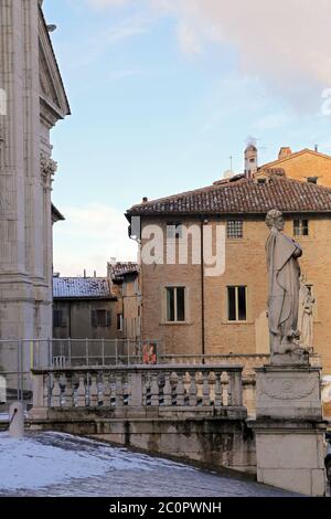 Einblicke in die Stadt Urbino Stadt und Weltkulturerbe in den Marken - Italien Stockfoto