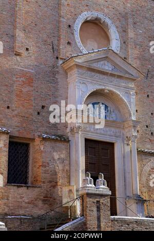 Einblicke in die Stadt Urbino Stadt und Weltkulturerbe in den Marken - Italien Stockfoto