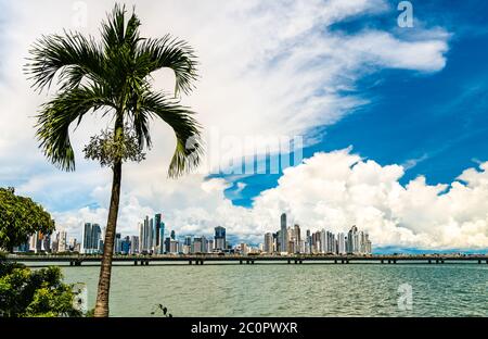 Skyline von Panama City Stockfoto