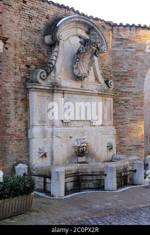 Einblicke in die Stadt Urbino Stadt und Weltkulturerbe in den Marken - Italien Stockfoto