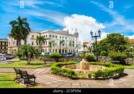 Nationaltheater von Panama in Casco Antiguo Stockfoto