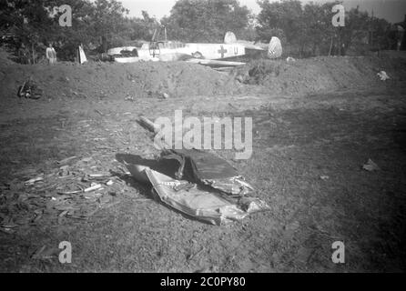 Wehrmacht Luftwaffe Messerschmitt Bf 110 - Deutsche Luftwaffe Messerschmitt Me 110 Stockfoto