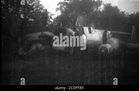 Wehrmacht Luftwaffe Messerschmitt Bf 110 - Deutsche Luftwaffe Messerschmitt Me 110 Stockfoto