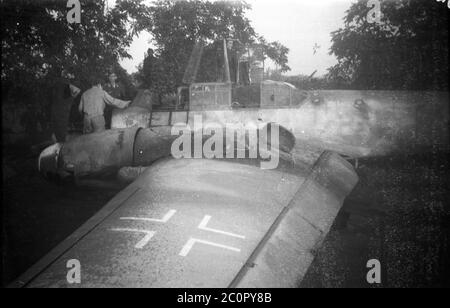 Wehrmacht Luftwaffe Messerschmitt Bf 110 - Deutsche Luftwaffe Messerschmitt Me 110 Stockfoto