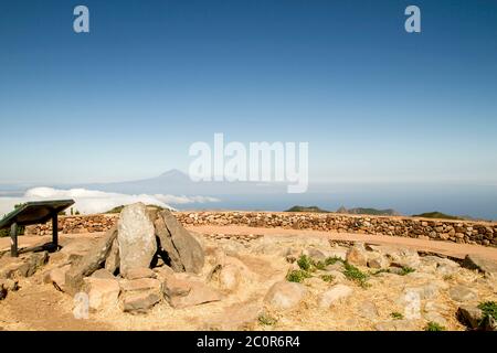 Schutzgebiet Guanche in Alto de Garajonay, La Gomera, Kanarische Inseln, Spanien Stockfoto