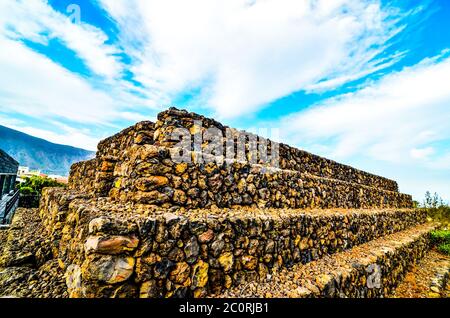 Pyramiden von Guimar Stockfoto