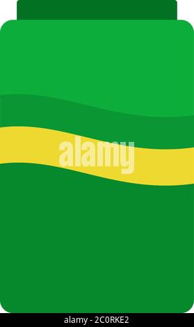 Dose mit Süßsoda Vektor flach isoliert Stock Vektor