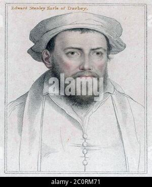 EDWARD STANLEY, 3. Earl of Derby ( 1509-1572) englischer Adliger und Politiker Stockfoto