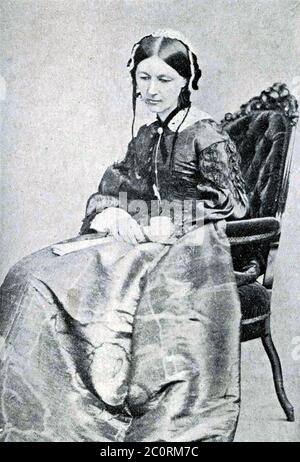 FLORENCE NIGHTINGALE (1820-1910) englischer Sozialreformer, Gründer der modernen Krankenpflege. Stockfoto