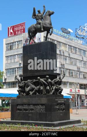 Denkmal für die Liberatoren von Nis im Zentrum von Nis, Serbien. Stockfoto