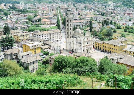 Heiligtum der Madonna von Tirano, in Tirano, Italien Stockfoto