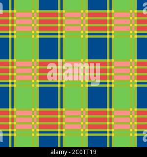 Kontrastierende Tartan Scottish nahtlose Muster, Textur für Tartan, Karo, Tischdecken, Kleidung, Bettwäsche, Decken und andere Textilien Stock Vektor