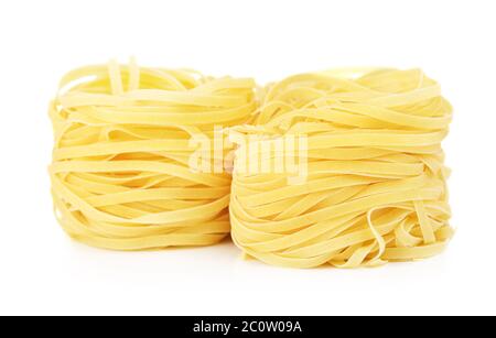 Raw Nest Pasta Stockfoto