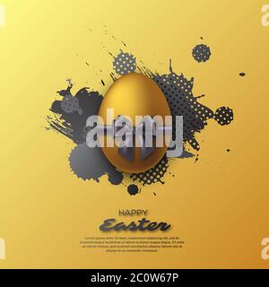 Goldenen Osterei. Stock Vektor