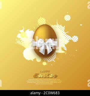 Osterei aus Gold Stock Vektor