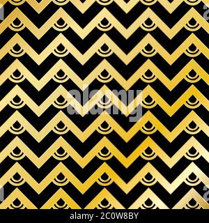 Abstrakt Golden Chevron Muster Hintergrund Stockfoto