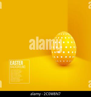 Abstrakt Ostern gelben Hintergrund. Stock Vektor