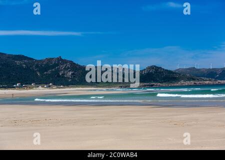 Praia de Traba, Laxe, PROVINZ Coruña, Galicien, Spanien Stockfoto