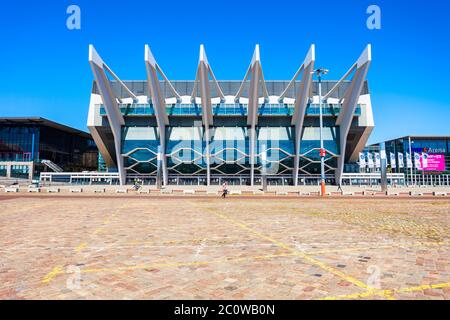 BREMEN, Deutschland - Juli 06, 2018: OVB Arena oder Stadthalle Bremen ist die größte Veranstaltungshalle in Bremen, Deutschland Stockfoto