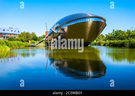 BREMEN, Deutschland - Juli 06, 2018: Das Universum Bremen ist ein Science Museum in der Bremer Innenstadt, Deutschland Stockfoto