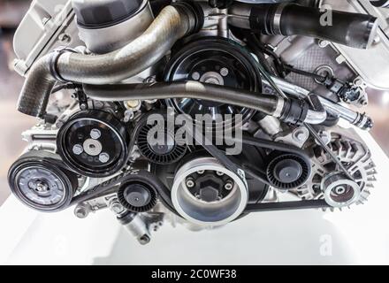 Nahaufnahme des Motors Stockfoto