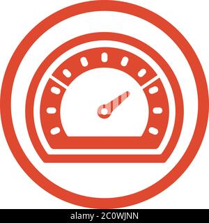 Schönes Design und vollständig editierbare Geschwindigkeitsmesser Symbol, Geschwindigkeitsmesser Vektor-Grafiken für kommerzielle, Printmedien, Web oder jede Art von Design-Projekte. Stock Vektor