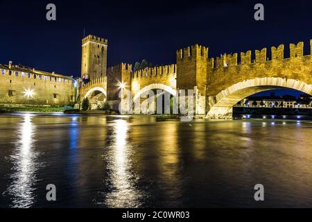 Schloss Vecchio in Verona, Italien Stockfoto