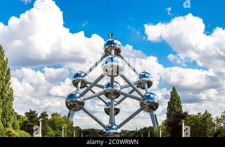 Atomium Struktur in Brüssel Stockfoto