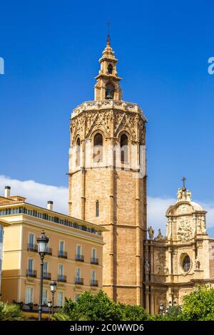 Glockenturm in Valencia, Spanien Stockfoto