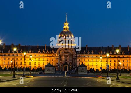 Les Invalides in Paris Stockfoto