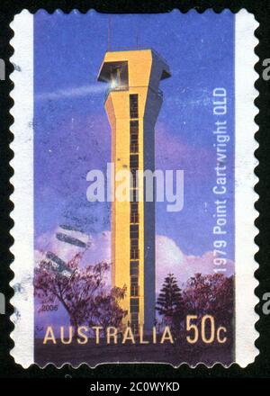 AUSTRALIEN - UM 2006: Briefmarke gedruckt von Australien, zeigt Leuchtturm, um 2006 Stockfoto