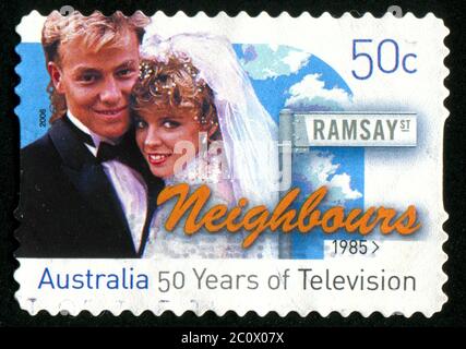 AUSTRALIEN - UM 2006: Briefmarke gedruckt von Australien, zeigt Hochzeit, um 2006 Stockfoto