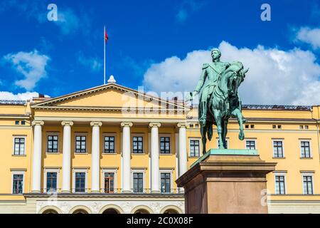 Königspalast in Oslo, Norwegen Stockfoto