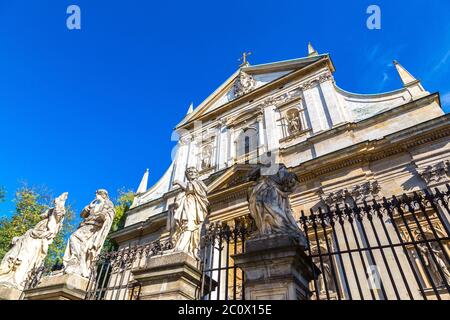 St. Peter und St.-Pauls-Kirche in Krakau Stockfoto