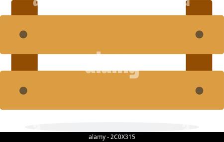 Holzkiste für die Lagerung Vektor flach isoliert Stock Vektor