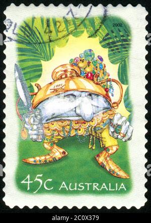 AUSTRALIEN - UM 2002: Briefmarke gedruckt von Australien, zeigt Gnome, um 2002 Stockfoto