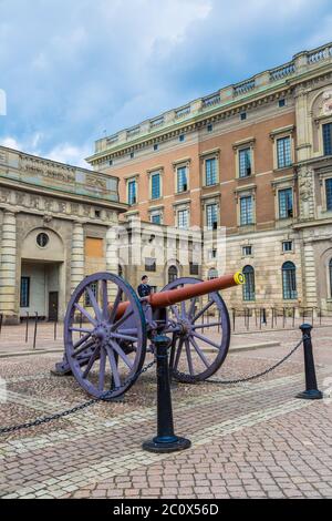 Königspalast in Stockholm, Schweden. Stockfoto