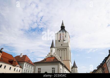 Rathaus Deggendorf in der Innenstadt, Deutschland Stockfoto