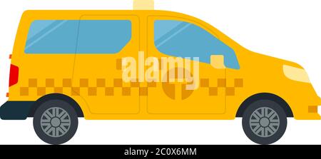 Passagier-und-Fracht-Taxi Vektor-Symbol flach isoliert Stock Vektor