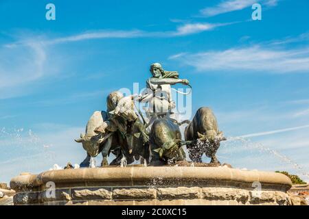Der Gefion-Brunnen in Kopenhagen Stockfoto