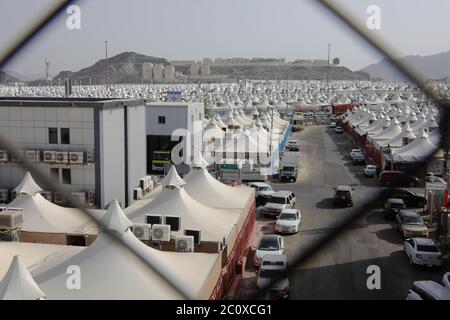 Mina in Tageszeit, Makkah, Saudi-Arabien, Hadsch . Macca Stockfoto