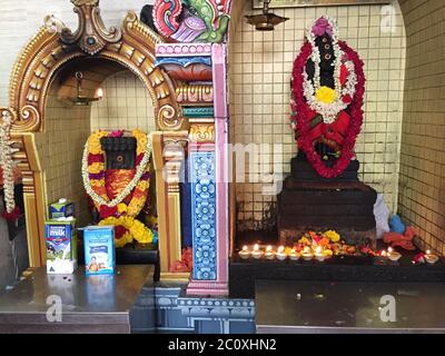 Sri Veeramakaliamman Tempel. Little India. Singapur Stockfoto