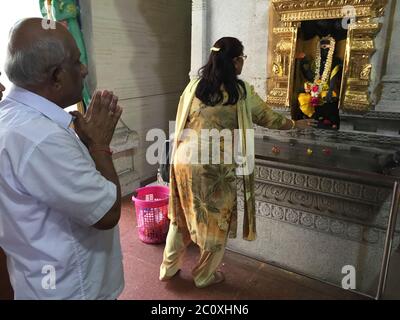 Sri Veeramakaliamman Tempel. Little India. Singapur Stockfoto