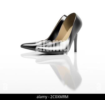 Schwarze high Heel Schuhe Stockfoto