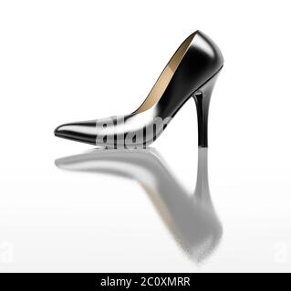 Schwarze high Heel Schuhe Stockfoto