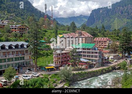 Die indische Stadt Manali Stockfoto