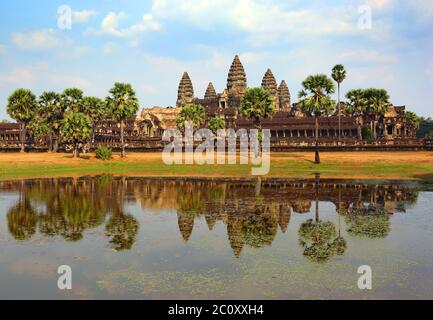 Tempel von Angkor Wat in Kambodscha Stockfoto