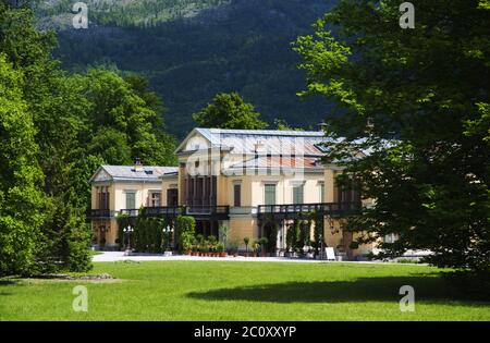 Kaiservilla in Bad Ischl, Salzkammergut, Oberösterreich, ein beliebter Rückzugsort für den österreichisch-ungarischen Kaiser Franz Josef II. Und Kaiserin Elisabeth (Sisi) Stockfoto